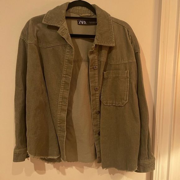Zara Jackets & Blazers - Zara Green Shacket Size Small!